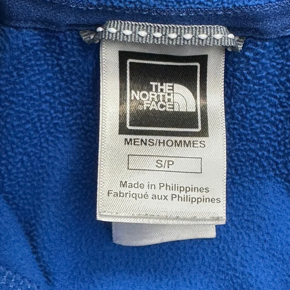The North Face ALDO Mens Small Blue 1/4 Zip L/S Polyester Fleece Pullover TKA100